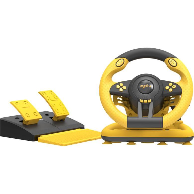 PXN V3proyb (PC, PS3, PS4, Switch, Xbox One S, Xbox Series X), Controller gaming, Multicolore, Nero, Giallo