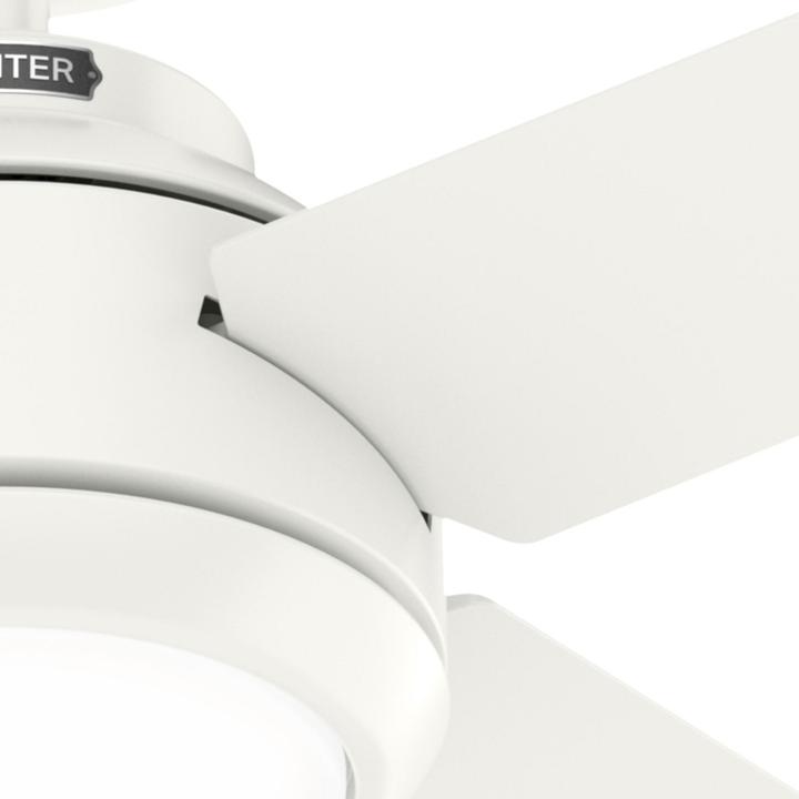 Produktbild Hunter Fans DC Deckenventilator Greta Weiss mit LED & Fernbedienung (44.80 dB)