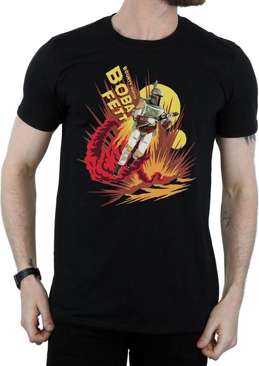 Immagine prodotto Star Wars Boba Fett Rocket Powered Maglietta Uomo (M)