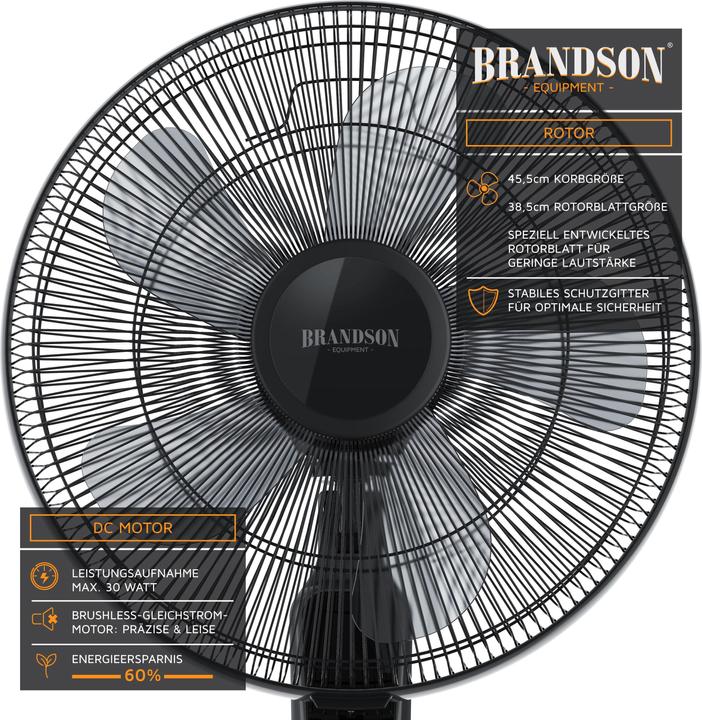 Image du produit Brandson Ventilateur sur pied (60 dB)