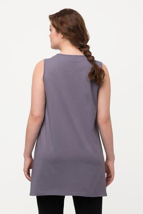 Produktbild Ulla Popken Longtop, Naturfärbung, A-Linie, V-Ausschnitt, ärmellos (50, 52)