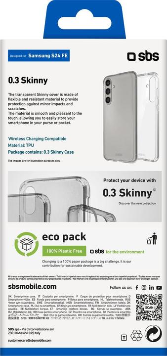 Etichetta energetica SBS Copertina skinny FE trasparente (Samsung Galaxy S24 FE)