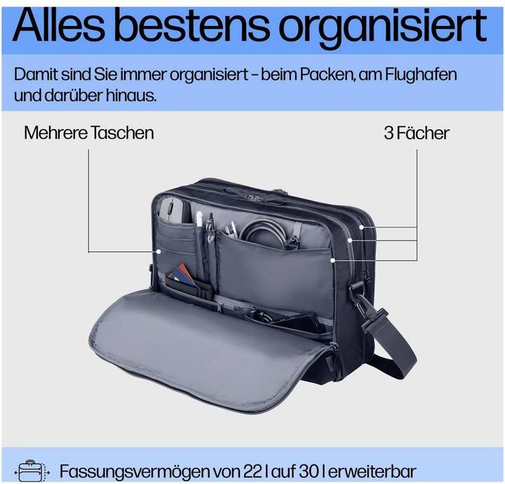 Image du produit HP Travel Plus 22L 16 Laptop Bag (16.10", Universel)