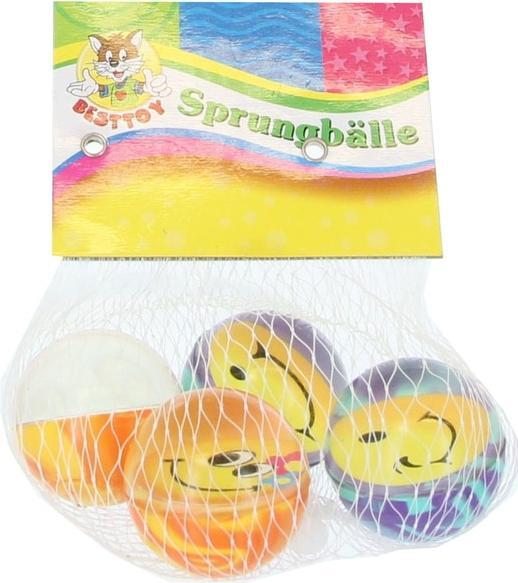 Actual product image Besttoy Bouncy ball set - Smiley approx. 35 mm -
