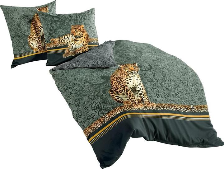Actual product image Traumschlaf leopard (Bedding set, 155 x 220 cm, 80 x 80 cm)