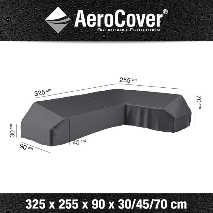 Actual product image AeroCover Corner lounge cover