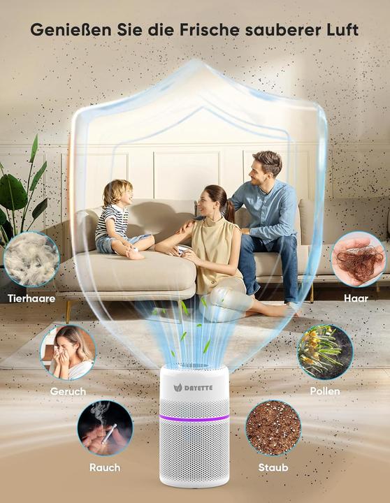 Produktbild Dayette Wifi Luftreiniger mit HEPA 13 Filter (90 m²)