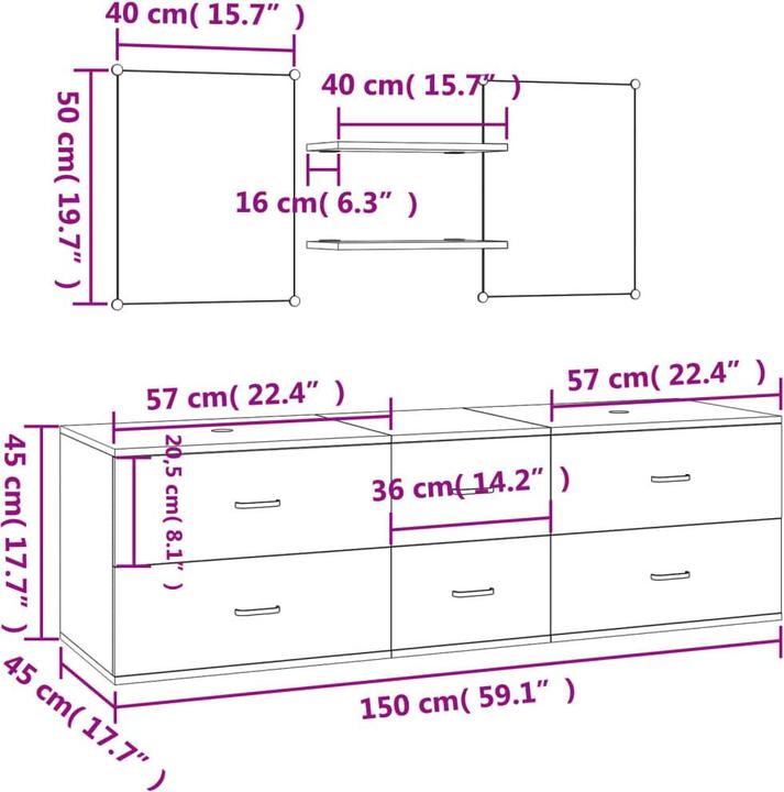 Immagine prodotto vidaXL Badezimmermöbel-Set