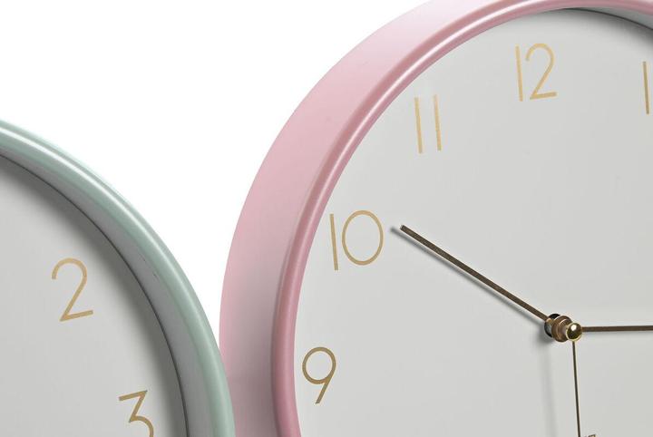 Produktbild Esprit Wanduhr Home Koralle Minze Lila PVC 25,5 x 4,3 x 25,5 cm (3 Stück)