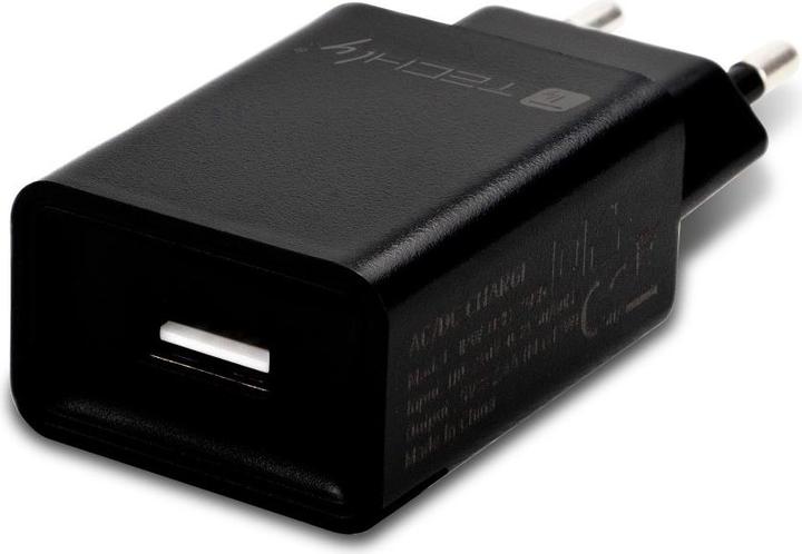 Produktbild Techly USB-A Wandladegerät 5V 2.4A für Smartphone oder Tablet (12 W)