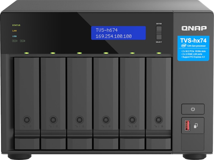 Produktbild QNAP TVS-h674-i3-16G (0 TB)