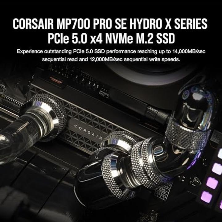 Image du produit Corsair MP700 PRO SE Hydro X Series (2000 Go, M.2 2280)