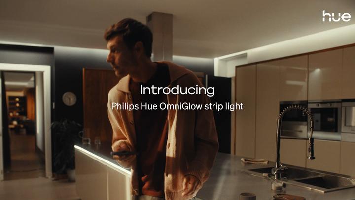 Image du produit Philips Hue OmniGlow Gradient Lightstrip (Multicolore, 1000 cm, Intérieur)
