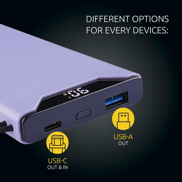 Produktbild Intenso Powerbank F10000 10000 mAh Purple (10000 mAh, 20 W, 20 Wh)