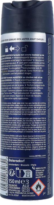 Produktbild NIVEA Deep Espresso Antitranspirant Spray 150ml (Spray, 150 ml)