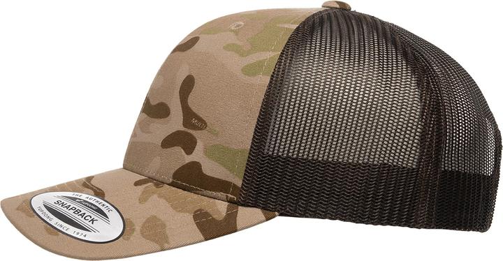 Actual product image Flexfit Multicam retro trucker cap