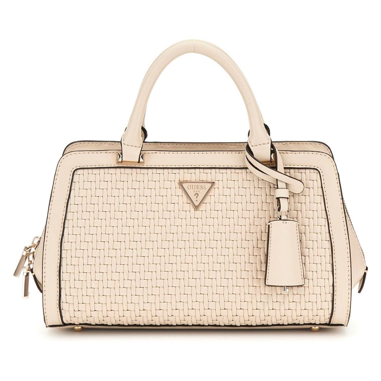 Guess, Damen, Handtasche, Murielle Girlfriend Satchel, Beige