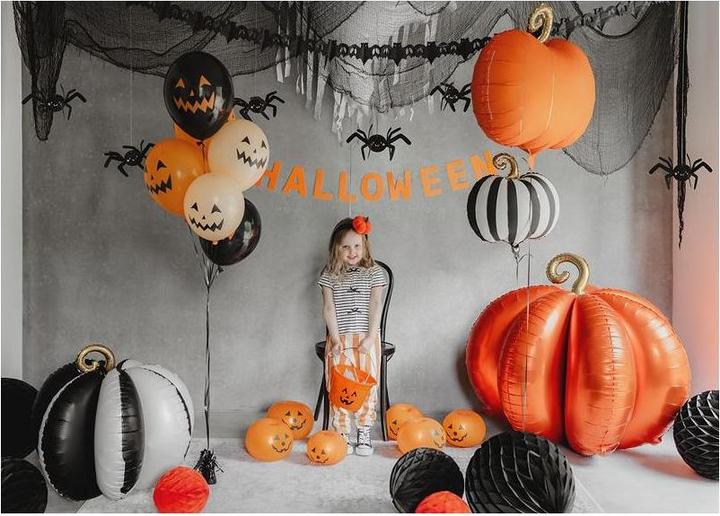 Produktbild Partydeco Ballons Kürbis, 30 cm, 6 Stück (6 Stück)