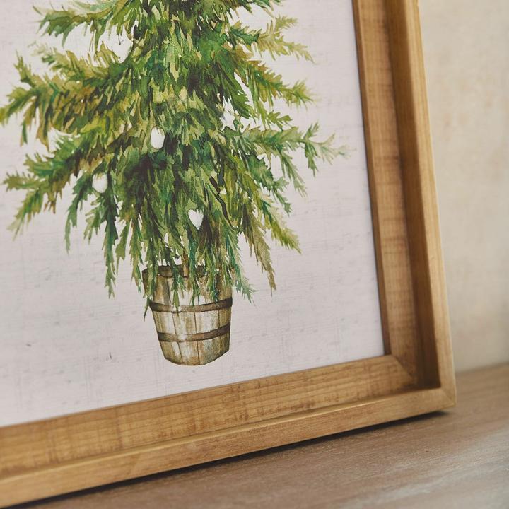 Image du produit Loberon Image Nadirah blanc/marron/vert (40 x 50 cm)