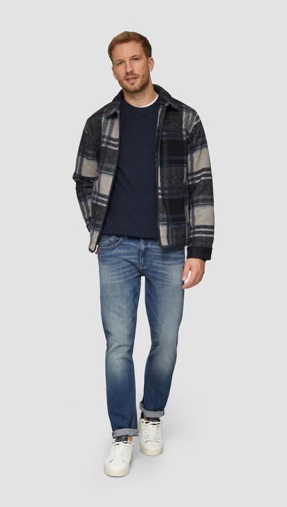 Produktbild S.Oliver Strickpullover Strickpullover mit Nahtdetails und Logo (L)