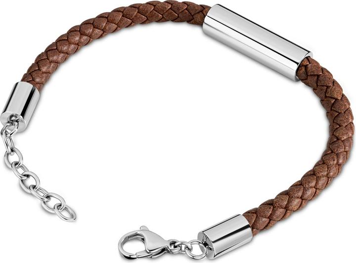 Image du produit Timberland Bracelet Baxter Lake (21 cm, Acier inoxydable, Cuir)