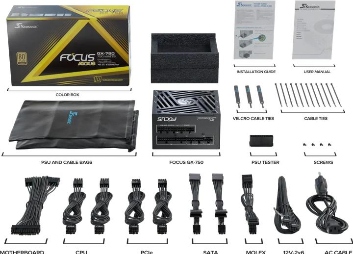 Produktbild Seasonic Focus GX-750 (750 W)