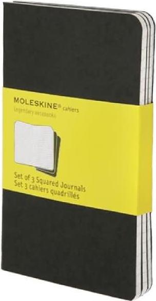 Actual product image Moleskine Cahier Pocket Set of 3 (A6, Checked, Soft cover)