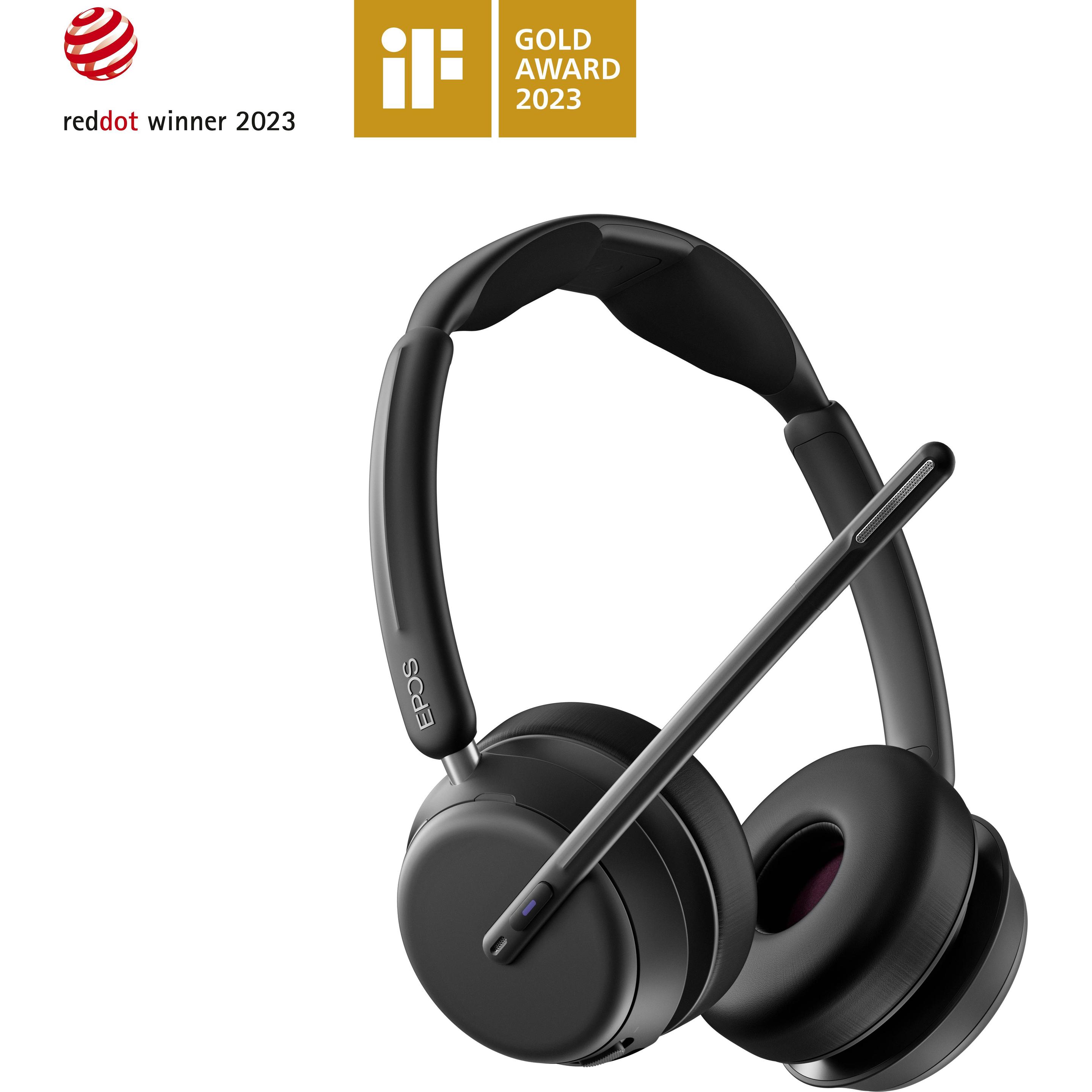 EPOS Impact 1060T (Kabellos, USB-C), Office Headset, Schwarz