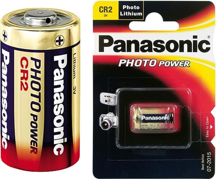 Actual product image Panasonic Photo Lithium CR2 (1 pcs., CR2, 850 mAh)