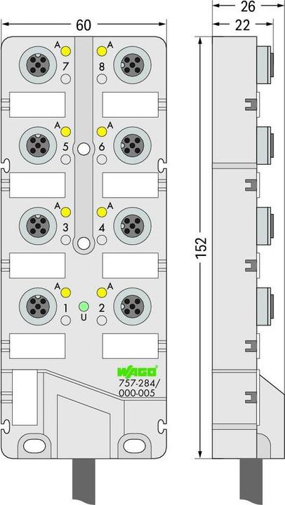Produktbild Wago Sensor/Aktorbox passiv M12-Ver