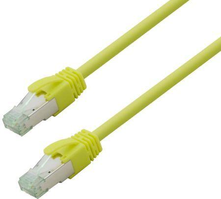 Actual product image Nambo Kupfer-Patchkabel Cat.6a S/FTP (ISO/IEC) LSZH High Quality gelb 0,30 m (U/FTP, CAT6a, 0.30 m)