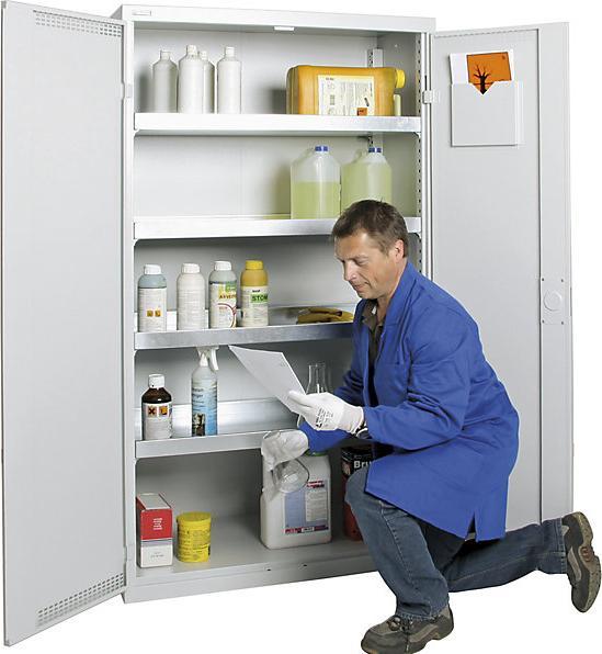 Produktbild kaiserkraft Umweltschrank, Türen gelocht (100 cm, 180 cm)
