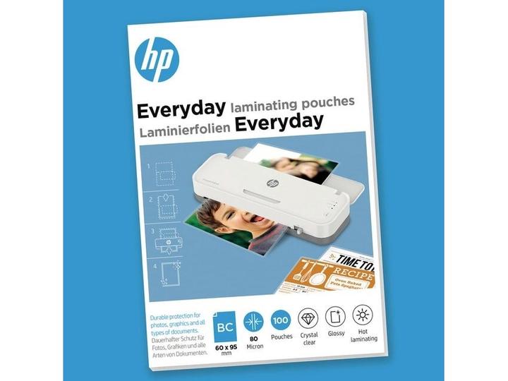 Actual product image HP Laminating Film Everyday Business Cards 80 µm, Glossy (60 x 95 mm, 100 Piece, 80 µm)
