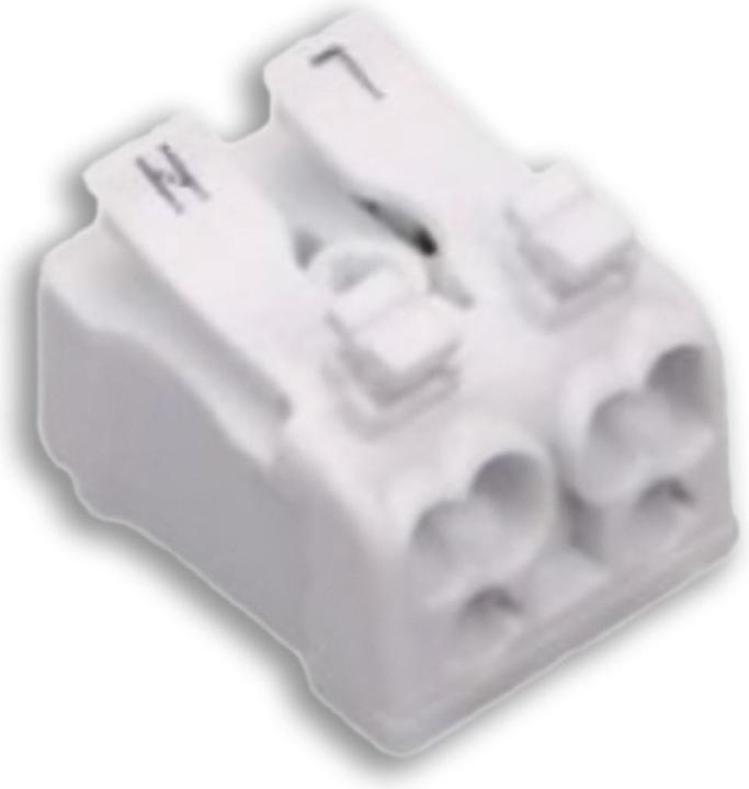 Actual product image Isoled Connection terminal 2x2-pole, 0.5-2.5mm², max. 450V/16A