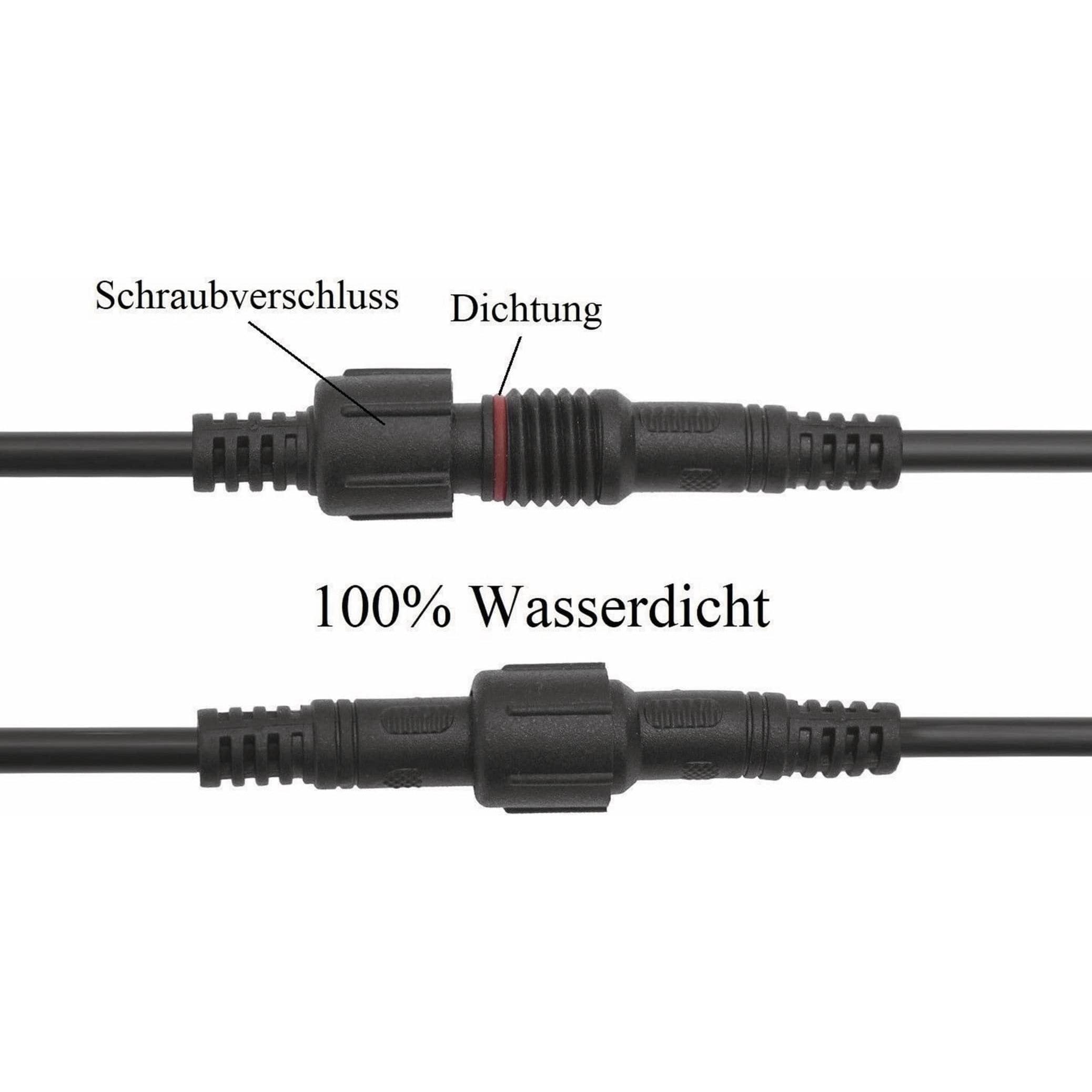Eneroid, Multimeter, Wasserdichtes Steckverbindungsset, Stecker/Kupplung, 1 m, 3-polig