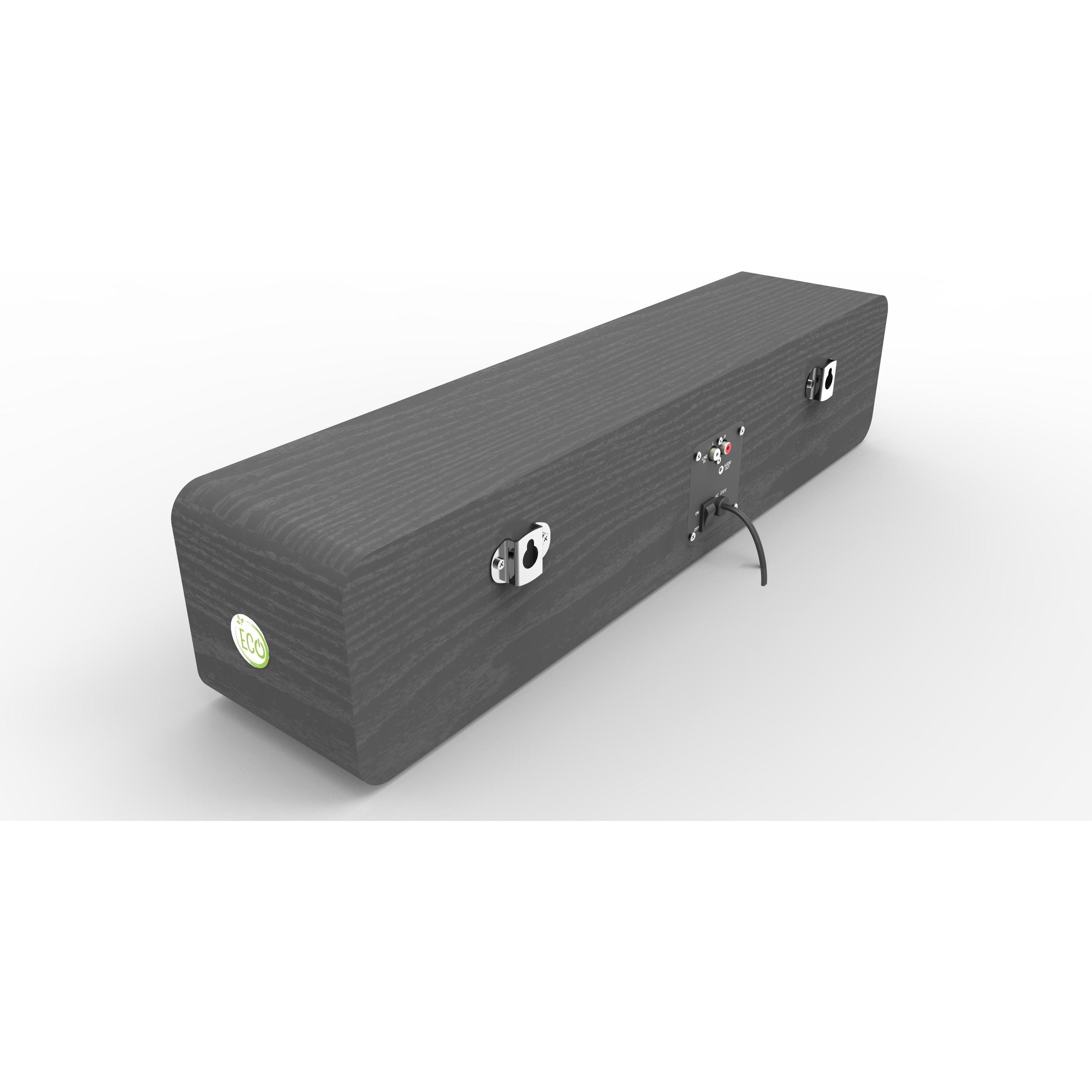 Empire Media ECO.SB9 altoparlante soundbar Nero 2.0 canali (80 W), Soundbar, Nero