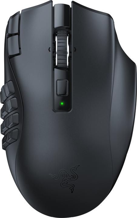 Razer Naga V2 HyperSpeed for gaming, 2.4 GHz, Bluetooth, Wireless, Black (Wireless)