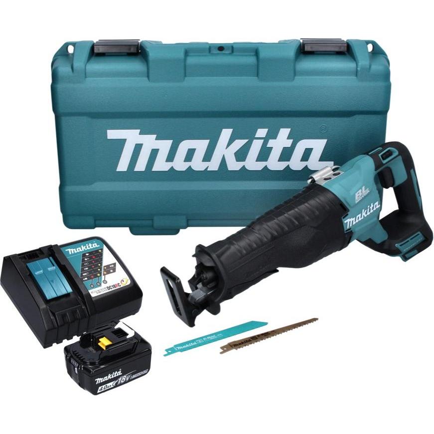 Thumbnail - Makita, Säbelsäge, DJR 187 RM1K Akku Reciprosäge 18 V Brushless + 1x Akku 4,0 Ah + Ladegerät + Koffer