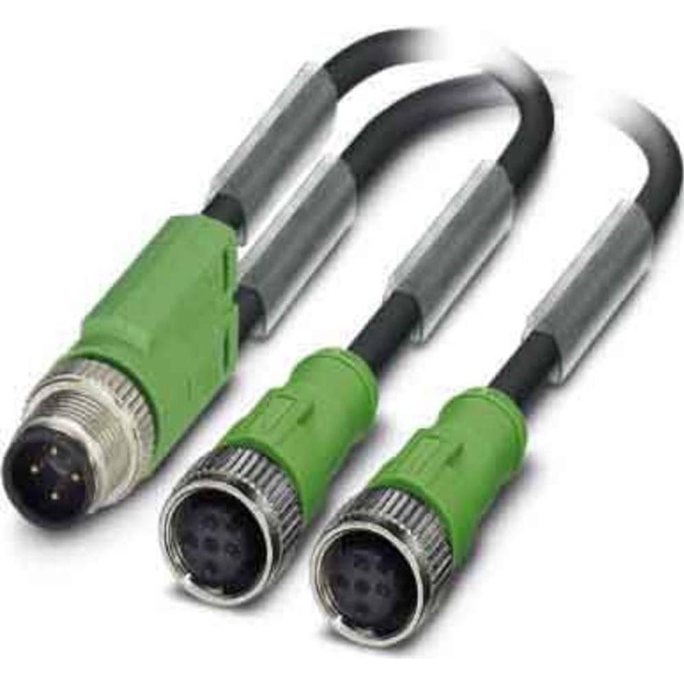 Phoenix Contact Sensor-/Aktor-Steckverbinder, Elektronikkabel + Stecker, Grau, Schwarz