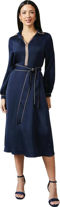 Immagine prodotto Principles Vestito Midi Dettaglio a Contrasto Collare Donna (46)