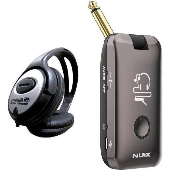 NUX Mighty Plug Amp-Plug für Gitarre mit Kopfhörer (Bass, Gitarre), Instrumentenverstärker