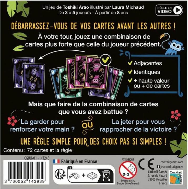 Produktbild Cocktail games Jeu - Jungo (Französisch, 3 - 5 Spieler)