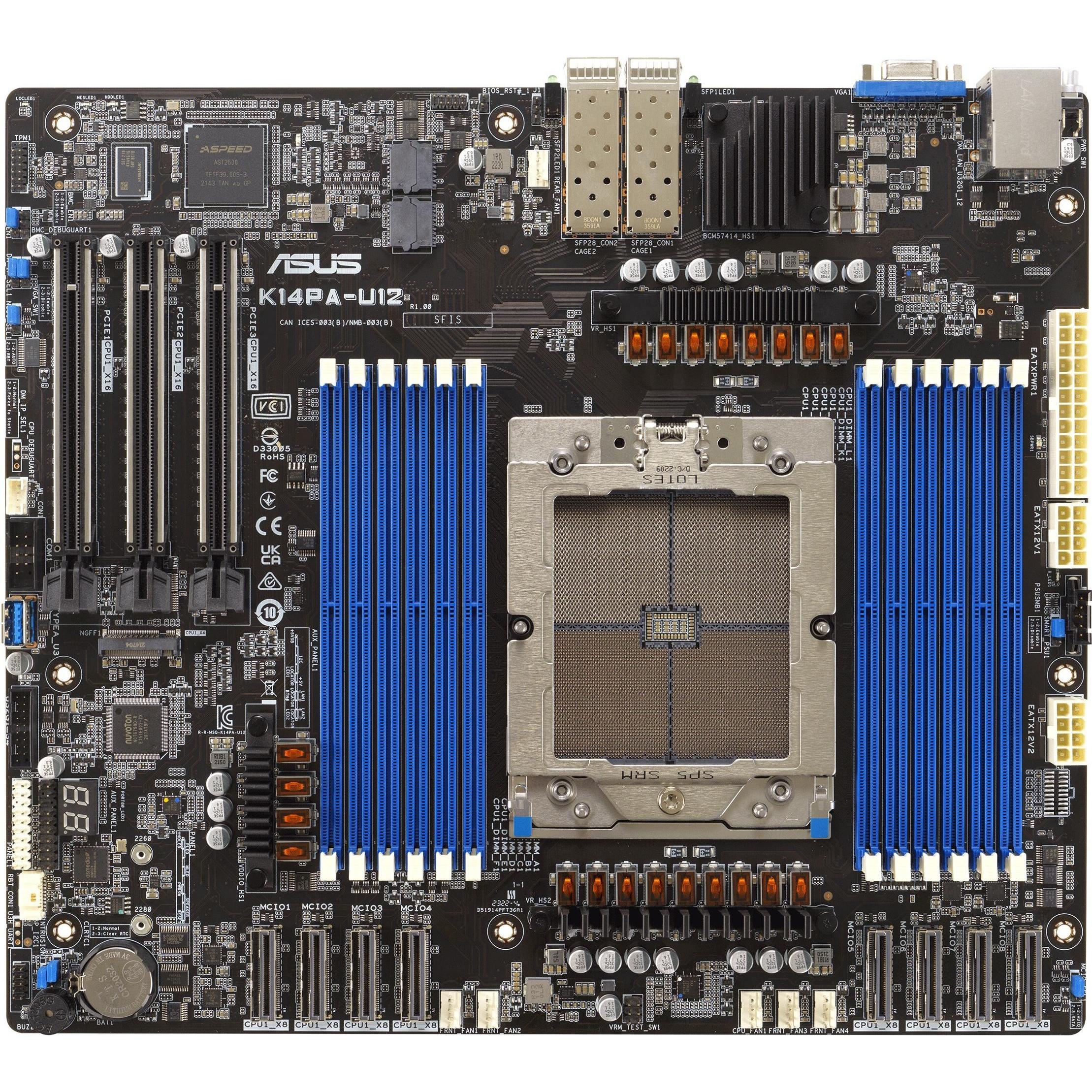 ASUS K14PA-U12 (SP5, AMD SoC, SSI CEB), Mainboard