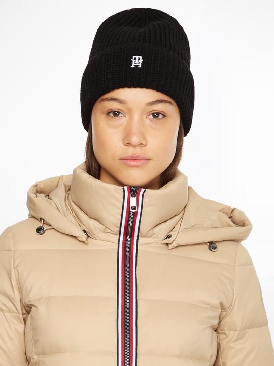Actual product image Tommy Hilfiger Th Monogram Rib Beanie