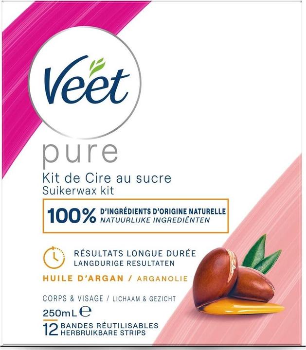 Veet Minima Pure Hot Wax Sugar and Argan Oil 250ml (250 ml)