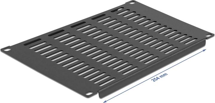 Actual product image Delock 10? Network cabinet panel with ventilation slots horizontal 4 U black