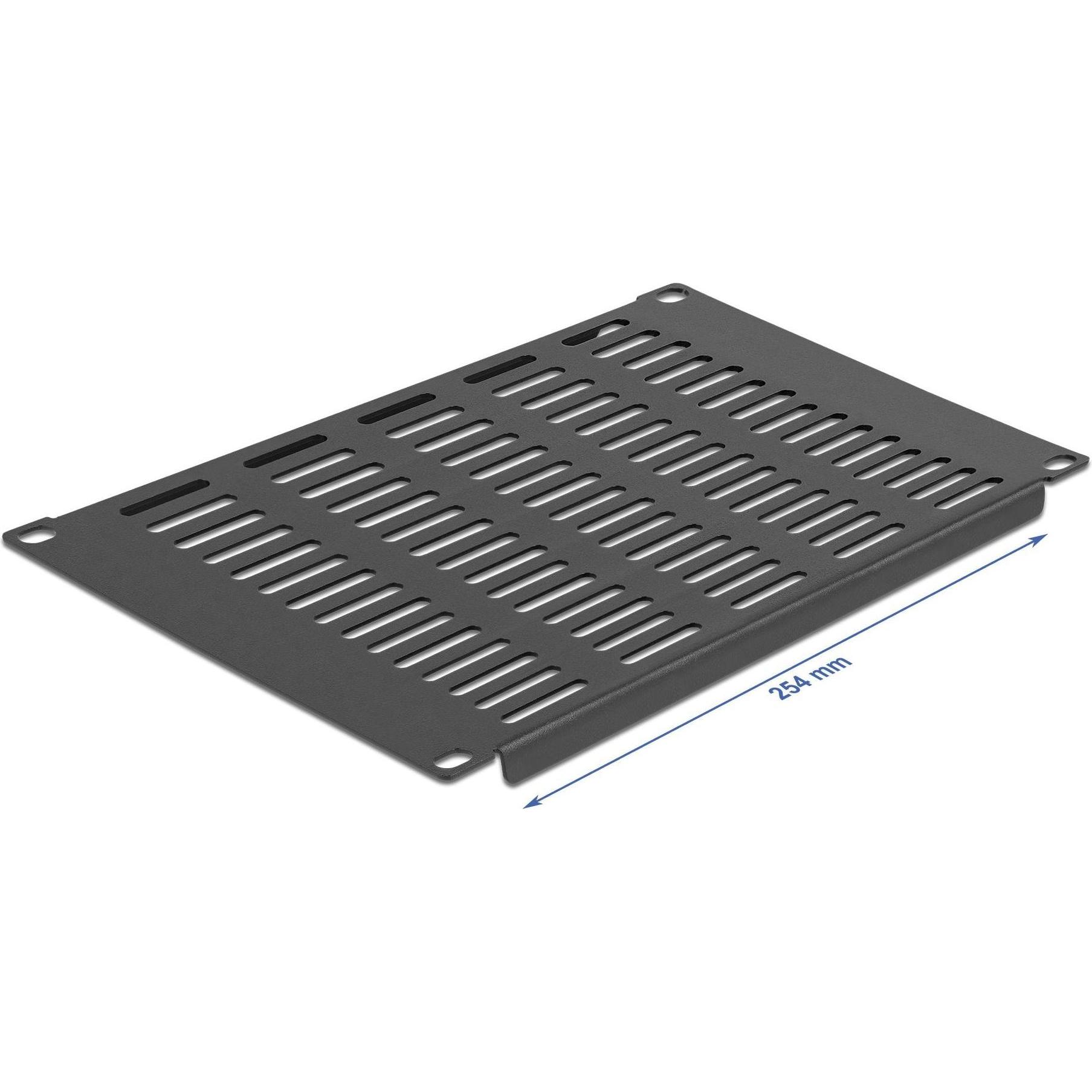 Thumbnail - Delock 10? Netzwerkschrank Panel mit Lüftungsschlitzen horizontal 4 HE schwarz, Serverschrank Zubehör, Schwarz