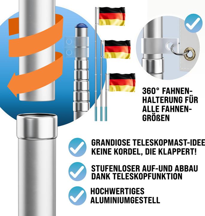 Actual product image Monzana Flagpole