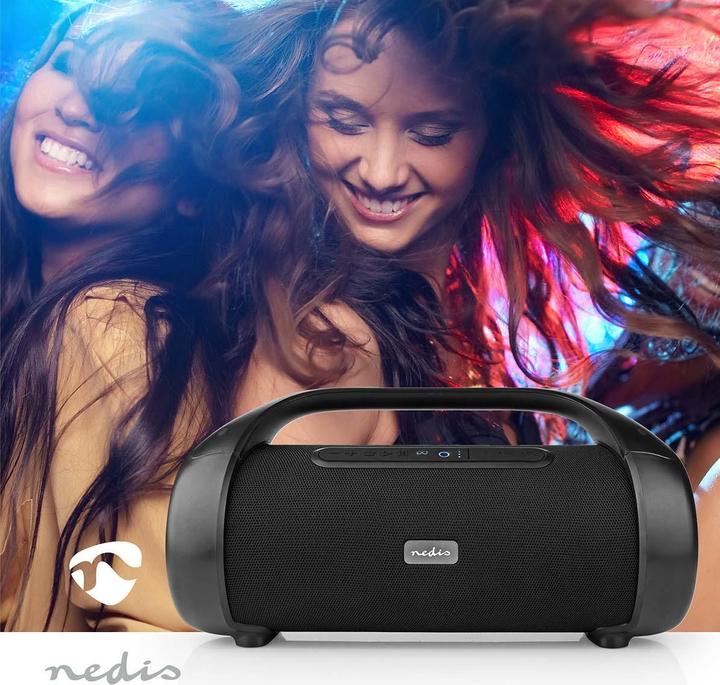 Produktbild Nedis Party Boombox 120W, 9,5h Akku/Bluetooth/ TWS/ RGB (9.50 h, Batteriebetrieb)