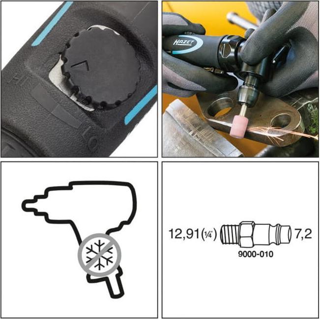 Actual product image HAZET Die grinder ∙ angled 9032N-5 (6 mm)